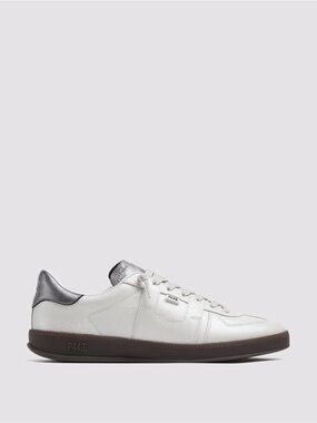 NWT 🔥 P448 Women Monza METAL WHITE Low Top Sneakers MSRP $325